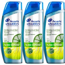 1001 Head & Shoulders Derinlemesine Temizlik Şampuan Yağlanma Kontrolü Limon 300 ml 3lü Paket