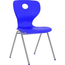 CATEKSSS Modern Monoblok Sandalye Kurs Okul Kolej Öğrenci Sandalyesi Mavi