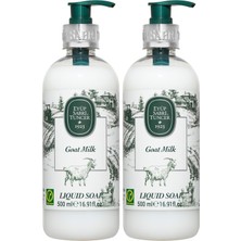 1001 Doğal Zeytinyağli Sıvı Sabun Keçi Sütü (500 Ml) 2li Paket
