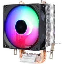 1001 Cold Frost Rgb Fanlı Intel Amd Uyumlu Bakır Borulu Cpu Soğutucu Işlemci Fanı (Cold Frost 601)