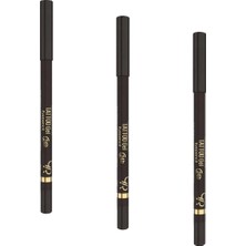 1001 Tattoo Gel Eyepencil No: 102 Dark Brown - 24 Saat Kalıcı Suya Dayanıklı Jel Göz Kalemi (3 Paket