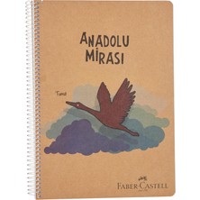1001 Anadolu Mirası Spiralli Defter, A4, 120 Yaprak, 70G Kağıt, Çizgili, Dayanıklı Kapak, Kolay Aç