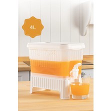 1001 Buzdolabı Sebili, 4l Buzdolabı Sebi, Musluklu Buzdolabı Sebili, Limonta, Vişne Suyu, Buzdolabı
