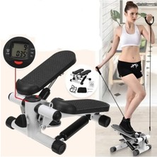 1001 Ipli Fitness Stepper Egzersiz Aleti Total Body Twister Crosstep Step Siyah