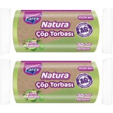 1001 Natura Çöp Torbası Küçük Boy 30'lu 40 x 50 cm Ikili Paket