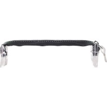 1001 Transparan Renkli Fermuarlı Kalem Kutusu 19X4X5.5 cm Black