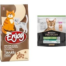 1001 Tavuklu, Yetişkin, 15 kg Kahverengi X1 + Pro Plan Sterilised Kısırılaştırılmış Kediler Iç