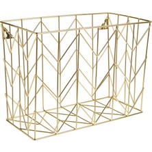 1001 (Hanging File Organizer, Gold) - U Brands Hanging File Desk Organiser, Wire Metal, Gold