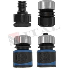 1001 58753 Hortum Bağlantı Adaptörü 4'lü Set