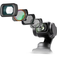 1001 Djı Osmo Pocket 3/4 ile Uyumlu 4'lü Sinematik Filtre Seti - Cpl, Nd2-32 Değişken Nd, Black Mist 1