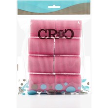 1001 Croc 1207 Cırtlı Sünger Bigudi Pembe 8li Çap 4cm