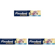 1001 Ultimate Ferah Tat Diş Protezi Yapıştırıcı Krem 40 G 3lü Paket