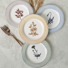1001 Floral Essence Assos Pasta Tabağı 22 cm 4 Adet / 22890-93-94-22949