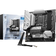 1001 B760M Project Zero Intel LGA1700 Ddr5 7800+(OC) Mhz Matx Anakart