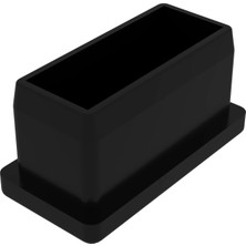CATEKSSS 20X40 mm Düz Iç Profil Tapası Siyah