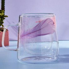 1001 Double Feather Çift Cidarlı Kupa 250 ml