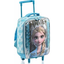 1001 Frozen Elsa True To Myself Çekçekli Anaokulu Çantası