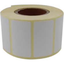 1001 Eko Termal Etiket 45MM x 25MM Ruloda 1000 Adet 40MM Kuka Çapında Direk Termal Transfer Etiketi