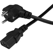 1001 1.5 Metre Pc Power Güç Kablosu 3X0.50MM IEC-60320 C13 (Di̇şi̇) - Schuko/ti̇p F (Erkek) Fi̇ş