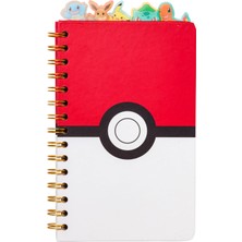 1001 Pokemon Pokeball Starters Spiral Sekmeli Defter, 20 x 13,8 cm