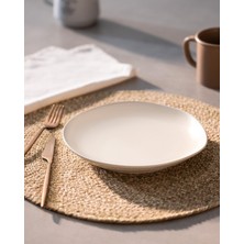 1001 Souci Pasta Tabağı - Krem - 22 cm