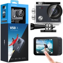 1001 V50X 4K 30FPS Aksiyon Kamera ve Aksesuar Seti 20MP Wifi Aksiyon Kamerası Ipx7 Su Geçirmez Eıs 2.0