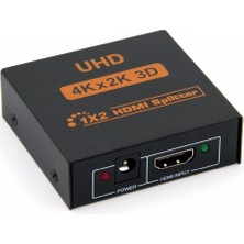 1001 2 Port UHD 4K HDMI Switch Ekran Monitör Splitter Çoklayıcı Çoğaltıcı