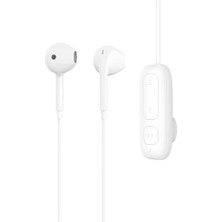 1001 Klipsli Bluetooth 5.3 Tws Mikrofonlu Kulak Içi Yaka Kulaklık Beyaz