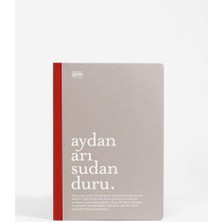 1001 LUGAT365 x Karatis 13 * 19 64 Yp.çizgili Defter-Aydan Arı Sudan Duru