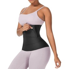 1001 Zayıflatıcı Bele Dolamalı Kum Saati 4m Sarma Bel Korsesi Waist Trainer Inceltici