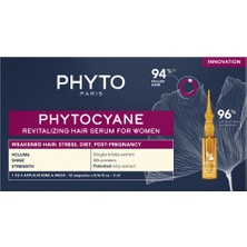 1001 Phytocyane Kadın Tipi Dönemsel Saç Dökülmesine Karşı Bakım Serumu, 12 x 5ml