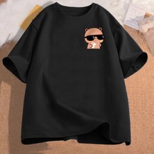 Tarzsokak Bubu Dudu Birlikte Tasvir Para T-Shirt Erkek Kadın Komik Çift Tshirt Erkek Pamuk Kısa Kollu T 2939