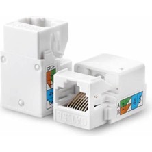 1001 10 Adet RJ45 Keystone Jack | Cat5/cat6 Uyumlu | Utp Ağ Terminali | Krone Tipi Bağlantı