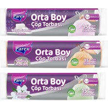 1001 Orta Boy Büzgülü Kokulu Çöp Torbası Paketi