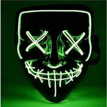 LED Işıklı Yeşil Maske