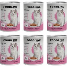 1001 Tavuklu Yavru Kedi Konservesi 400 Gr, Gravy Sos Içerisinde Parça Etli (400 gr x 6 Adet, Tavuk)
