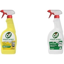 1001 Krem Sprey Ultra Yağ Çözücü Yüzey Temizleyici Limon 750 ml ve Cif Krem Sprey Çok Amaçlı Amo
