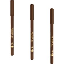 1001 Tattoo Gel Eyepencil - 115 Rustic Brown - Uzun Süre Kalıcı Gel Göz Kalemi (3 Paketi)