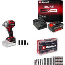 1001 Tp-Cw 18/350-C Li Bl - Solo, Kömürsüz Akülü Darbeli Somun Sıkma + 18V 4,0 Ah Pxc Starter Kit,
