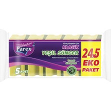 1001 Klasik Yeşil Sünger Oluklu 5'li 24 Paket 1 Koli