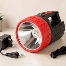 Alvera 15W LED Şarjlı Uzun Menzilli 2si 1 Arada El Feneri Projektör
