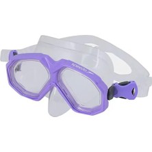 1001 Au Dual Lenses Mask With Snrkl Purp Unisex Yüzücü Gözlüğü SOL25002C-SWDG Mor