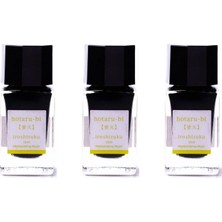 1001 Ink Iroshızuku - 3 Bottles 15 ml Açık Yeşil Hotaru-Bı