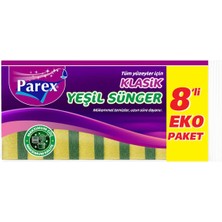 1001 Klasik Yeşil Sünger Düz 8'li
