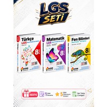 Aydın Yayınları 8. Sınıf Lgs Türkçe Matematik Fen Bilimleri Beceri Temelli Set 3 Kitap
