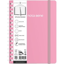1001 Nota Bene Spiralli Premium Sert Kapak Defter, 14.8X21 Cm, Çizgili