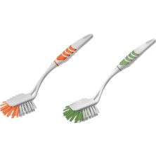 1001 Titiz Softon Lüx Bulaşık Fırçası (2 Adet) - TP-332 Ergonomik Bulaşık Yıkama Fırçası (Sma