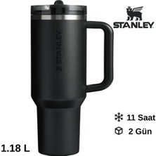1001 The Quencher Protour Flip Straw Tumbler 1.18L Pipetli Termos 10-21126-0121 Siyah