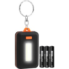 1001 3 Modlu Anahtarlığa Takılan El Feneri Pil Dahil Mini Cob LED Küçük Lamba Işık Acil Durum Lam
