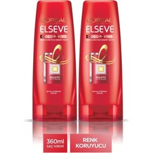 1001 Elseve Color Vive Saç Kremi, 360 ml x 2, Renk Koruyucu Bakım